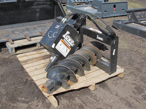 lowe skid steer auger parts|used skidsteer auger for sale.